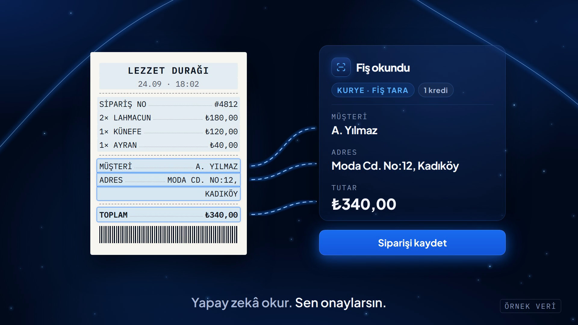 Aura Fast: AI reads the receipt, the manager confirms